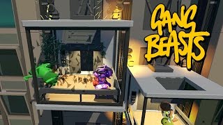 GANG BEASTS ONLINE  Elevator Exploded [upl. by Tur]