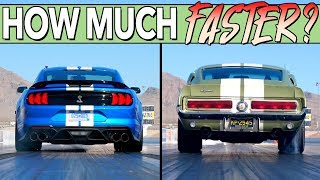 We Drag Race A New and Classic Ford Shelby Mustang GT500 To See What 50 Years Of Progress Makes [upl. by Miah]