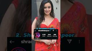 Top 10 Most Followed Person On Instagram In India 🇮🇳 2024 viratkohli shraddhakapoor shortsviral [upl. by Rossuck471]