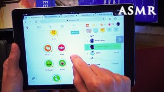 ASMR Duolingo Ipad Tapping  Learning Spanish [upl. by Salangi]