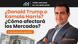 ¿KAMALA HARRIS o DONALD TRUMP ¿Cómo AFECTA a los MERCADOS  Visión Semanal de los Mercados [upl. by Nawed]