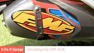 FMF Q4 on CRF 450L  450RL [upl. by Adamski]