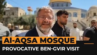 Israel’s BenGvir leads provocative visit to AlAqsa Mosque  AJ Shorts [upl. by Llenor]