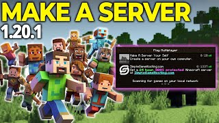 How To Make a Server in Minecraft 1201 [upl. by Aduh]