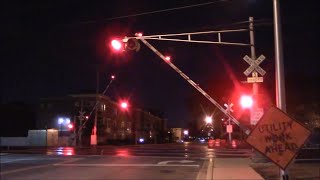 Railroad Crossings of the Metra Milwaukee West Line [upl. by Warner767]