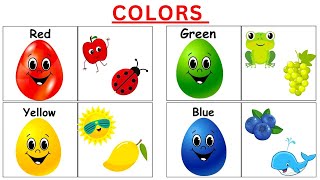 Learn Colors with Eggs  Colors learning activity for kids  Rainbow colors [upl. by Eneleahcim]