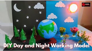 Day and Night Working Model For Science ProjectSchool ExhibitionDIY Day and Night Model [upl. by Meriel]