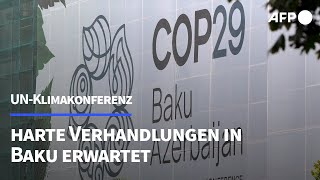 Bundesregierung erwartet harte Verhandlungen bei UNKlimakonferenz  AFP [upl. by Anaic]