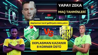 Yapay Zeka Haftanın Türkiye 1 Lig Maçlarını Tahmin Ediyor 0104 Kasım tff1lig [upl. by Niwhsa]