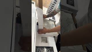 Carrara White Marble Mosaic Tile Process [upl. by Dusa910]