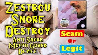 Zestrou Anti Snoring Review  Snore Destroy Mouth Guard Device scam explained [upl. by Yevrah]