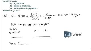 Resolución ejercicios de selectividad constante de ionización [upl. by Tench]