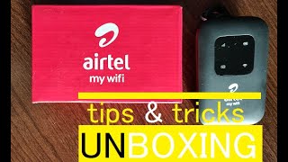 AIRTEL WiFi Hotspot Binatone BMF422  UNBOXING  TIPS amp TRICKS [upl. by Aened869]