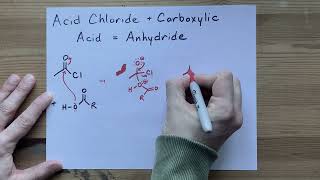 Acid Chloride  Carboxylic Acid  Anhydride Mechanism [upl. by Adlanor]