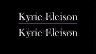 Gregorian Chant Kyrie Eleison with lyrics best  The Cathoilc Lady [upl. by Einnok]