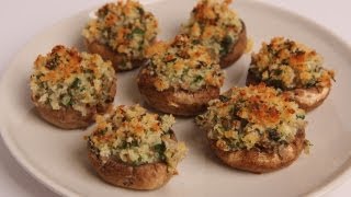 Breadcrumb Stuffed Mushrooms Recipe  Laura Vitale  Laura in the Kitchen Episode 330 [upl. by Lertnom564]