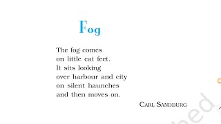 Fog NCERT English Class 10th Poem Line by line explanation Flamingo Poem [upl. by Lovel512]