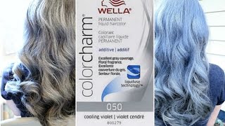 How To Get Gray Hair  WELLA COOLING VIOLET 050 [upl. by Ahiel]