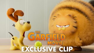 THE GARFIELD MOVIE Clip  Garfield Hates Mondays [upl. by Nahrut]