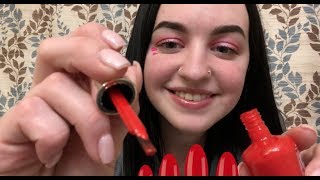 ASMR Doing Your Nails For Valentines Day [upl. by Reklaw]