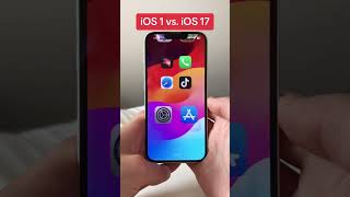 iOS 1 vs iOS 17 sounds iphone ios18 smartphone tech [upl. by Maurita541]