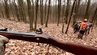 DEER DRIVES In PENNSYLVANIA Flintlock Muzzleloader [upl. by Norel]