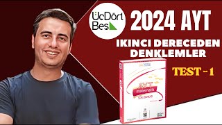 2 DERECEDEN DENKLEMLER  TEST5  2023  2024  345 AYT MATEMATİK ÇÖZÜMLERİ [upl. by Nylrem]