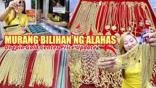 Murang Bilihan Ng Alahas Ongpin Gold Center Price Update Real Gold Jewelry Pwedeng Umorder Online [upl. by Gabe]