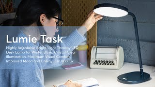 Lumie Task  Highly Adjustable Bright Light Therapy for Maximum Visual Comfort Better Mood amp Energy [upl. by Galligan]