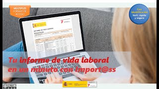 Tu informe de vida laboral en un minuto con Importss  Seguridad Social Gobierno de España UE [upl. by Nwahsak777]