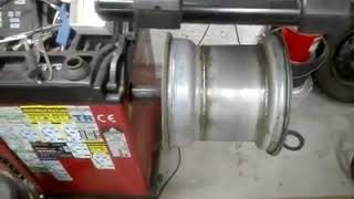 Widened steelie 13x15quot wheel balance testing [upl. by Eneja]