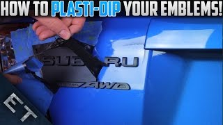 How To Plasti Dip EmblemsBadges on Your Car  Step By Step Guide [upl. by Methuselah89]