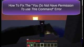 Minecraft How To Fix You Do Not Have Permission To Use This Command [upl. by Enelad409]