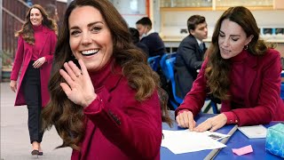 Duchess Kate SURPRISED Students at Nower Hill High School in Harrow [upl. by Aeret]