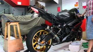 SCORPION GP RP1 YAMAHA YZF R6  ECU REFLASHED  ONE3MOTOSHOP [upl. by Eesak]