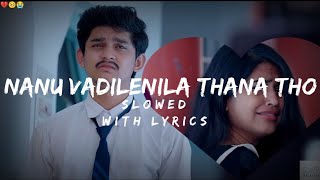 NANU VADILENNILA THANA THOSlowed song feel the music [upl. by Cas120]