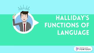 Halliday s functions of language [upl. by Irina86]