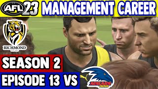 SEVERE LOW SCORING AFL 23 Management Career Richmond  Round 13 2024 [upl. by Eerat]