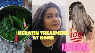 KERATIN Treatment at Home  Effective for Hair growth hair style viral [upl. by Weksler]