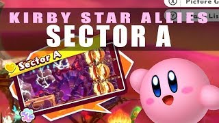 Sector A Kirby Star Allies walkthrough 16  Sector A jigsaw location [upl. by Rodge]