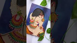 DIY Lady Canvas  Canvas Painting Ideas  Fevicryl Hobby Ideas India [upl. by Tricia]