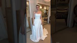 Wedding Dress Transforms 2 looks in one wedding gown [upl. by Attalie]