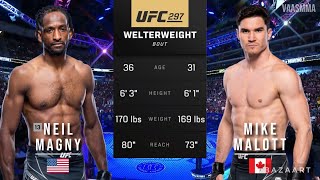 NEIL MAGNY VS MIKE MALOTT FULL FIGHT UFC 297 [upl. by Rillings]