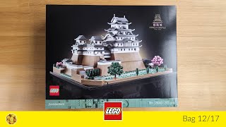 🎧 LEGO 21060 Architecture Himeji Castle bag 1217 no talking [upl. by Notyad854]