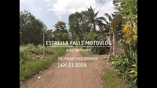 Estrella Falls MotoVlog  foreignerinthephilippines provincelife motovlog palawanvlogger [upl. by Naaman]