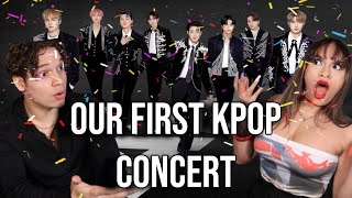 OUR FIRST KPOP CONCERT Waleska amp Efra react to ATEEZ Live in London LIVE REACTION [upl. by Aehsat]