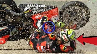 vidoe 🔴 wsbk alvaro bautista crash  alvaro bautista crash  sbk caduta alvaro bautista [upl. by Enigroeg]