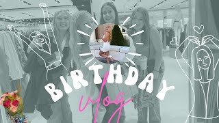 17TH BIRTHDAY VLOG amp HAUL  shopping amp dinner  friends amp fam [upl. by Issie]