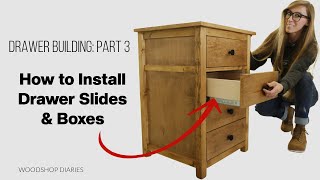 How to Install Drawer Slides and Drawer Boxes [upl. by Anej]