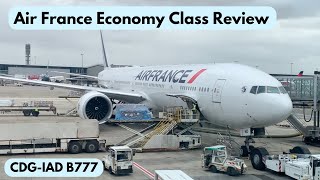 Trip Report  Air France CDGIAD B777 Economy [upl. by Avivah]